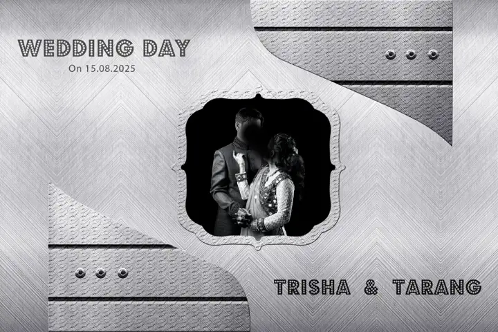 12x18 Wedding Album Cover PSD in Dreamy Bokeh Lights Style