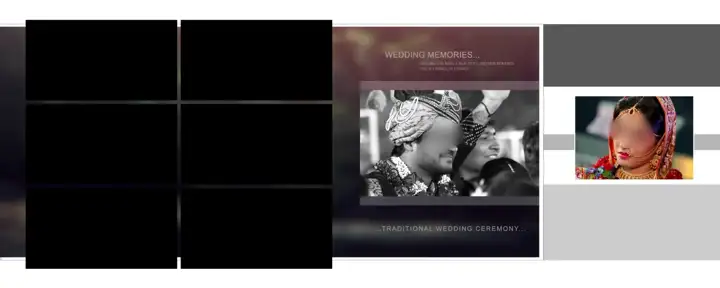 12x30 Karizma Photo Album PSD in Fresh Bokeh Lights Style