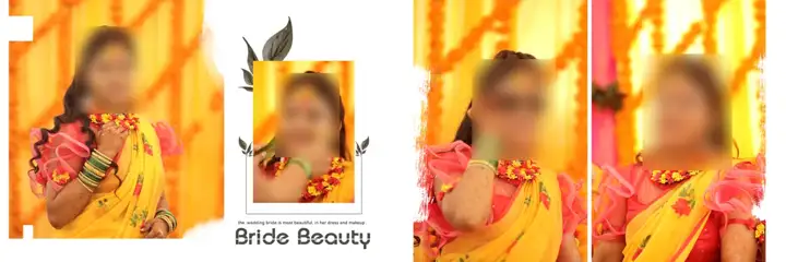 12x36 Haldi Wedding Album PSD in Dreamy Lace Ornaments Style
