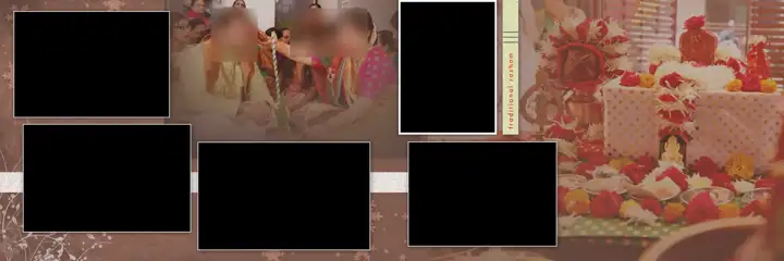12x36 Indian Wedding Album PSD in Luxury Royal Arch Style