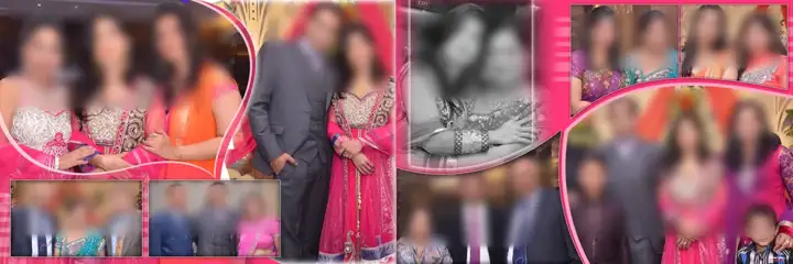 12x36 Indian Wedding Album PSD in Soft Pastel Glitter Accents Style