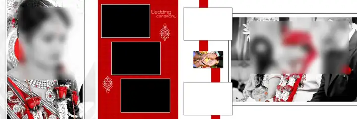 12x36 Karizma Wedding Album PSD in Graceful Pastel Clouds Style