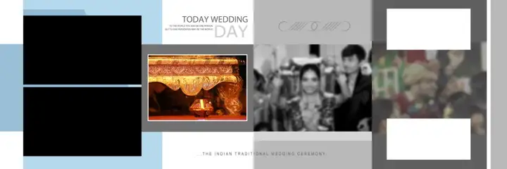 12x36 Karizma Wedding Album PSD in Minimal Kolam Pattern Style