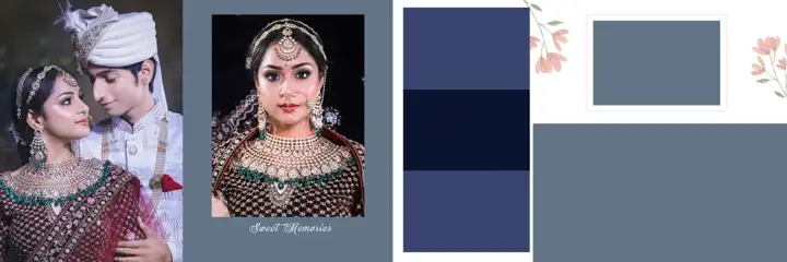 12x36 Wedding Album PSD in Rich Maroon Mandala Art Style