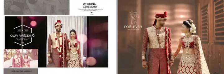 12x36 Wedding Album PSD in Royal Peacock Art Style