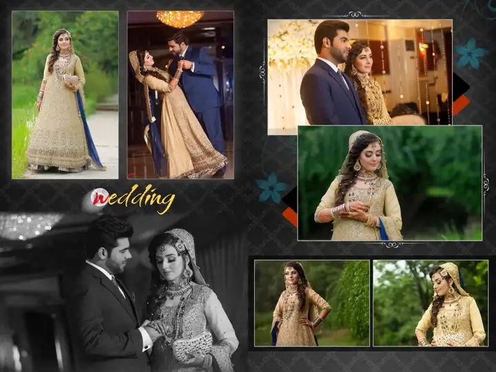 18x24 Wedding Photo Album PSD in Regal Brush Strokes Style
