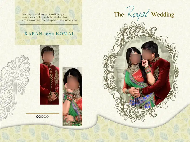 Album Cover PSD in Soft Pastel Floral Border Style