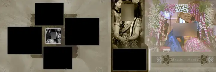 Artistic & Artistic Wedding Album 12x36 PSD with Mandala Art