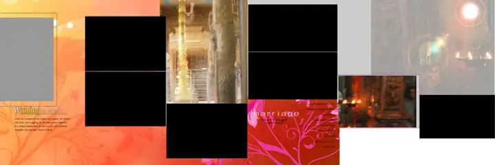 Artistic & Bright Wedding Album 12x36 PSD with Brush Strokes