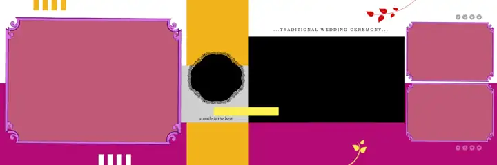 Artistic & Grand Wedding Album 12x36 PSD with Royal Arch