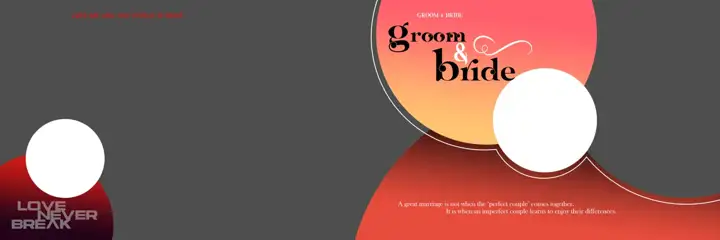 Artistic & Minimal Wedding Album 12x36 PSD with Glitter Accents