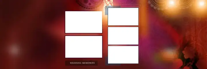 Artistic & Premium Wedding Album 12x36 PSD with Temple Motif