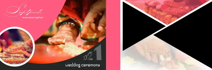Artistic Wedding Album 12x36 PSD with Lotus Design