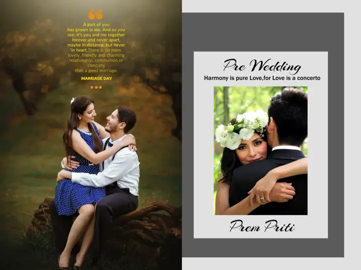 Bright Peacock Art Wedding Photo Album 18x24 PSD