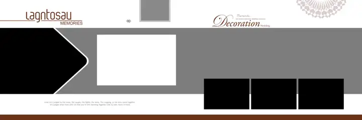 Bright & Rich Maroon Wedding Album 12x36 PSD with Temple Motif