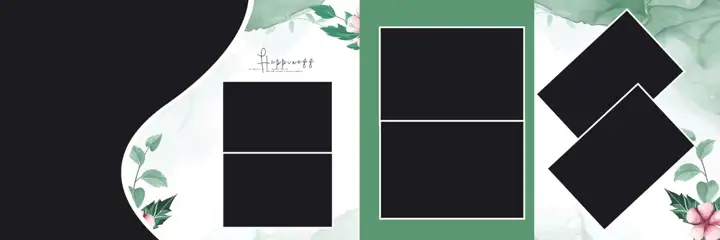Charming & Classic Wedding Album 12x36 PSD with Silk Texture