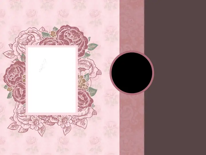Charming Damask Texture Wedding Photo Album 18x24 PSD