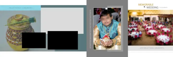 Charming Indian Wedding Album 12x36 PSD with Brush Strokes