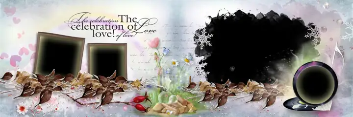 Charming & Luxury Wedding Album 12x36 PSD with Watercolour Splash