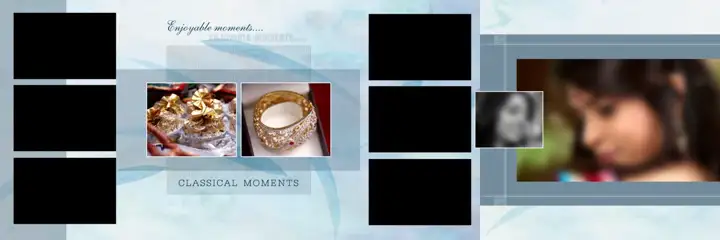 Charming & Vibrant Wedding Album 12x36 PSD with Kolam Pattern
