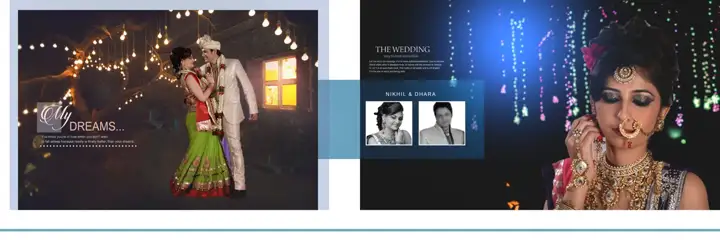 Cinematic & Artistic Wedding Album 12x36 PSD with Lotus Design