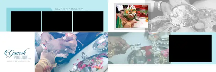 Cinematic Bokeh Lights Indian Wedding Album 12x36 PSD