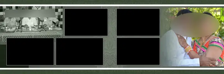Cinematic & Royal Wedding Album 12x36 PSD with Vintage Frame