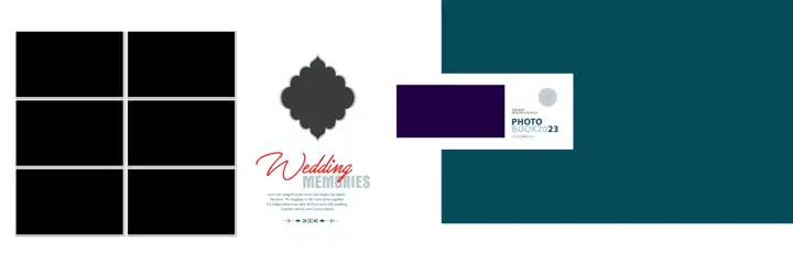 Classic & Graceful Wedding Album 12x36 PSD with Lace Ornaments
