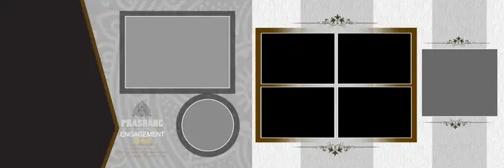 Classic & Minimal Wedding Album 12x36 PSD with Royal Arch