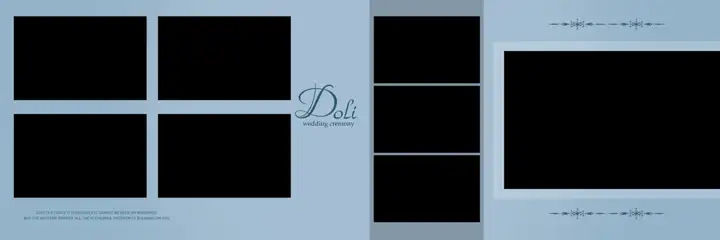 Dreamy & Artistic Wedding Album 12x36 PSD with Mandala Art