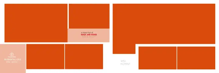 Dreamy & Grand Wedding Album 12x36 PSD with Damask Texture