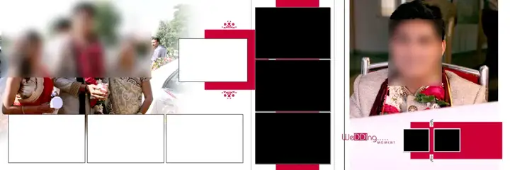 Dreamy & Premium Wedding Album 12x36 PSD with Glitter Accents