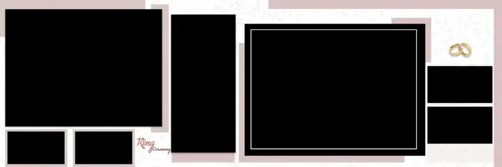 Dreamy & Traditional Wedding Album 12x36 PSD with Glitter Accents