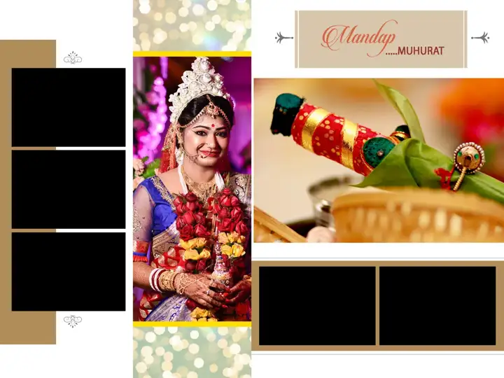 Dreamy Wedding Photo Album 18x24 PSD with Temple Motif