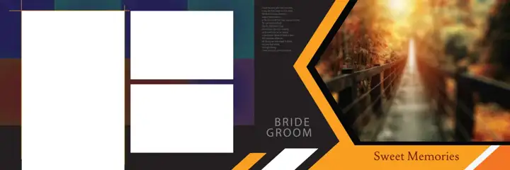 Elegant & Classic Wedding Album 12x36 PSD with Pastel Clouds
