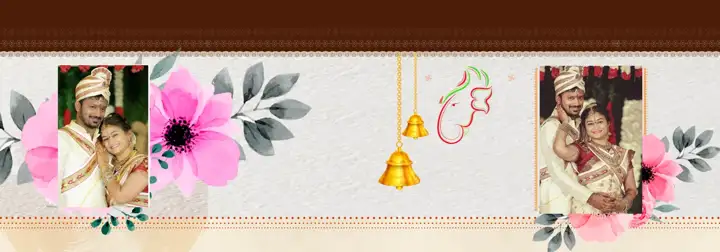 Elegant Lace Ornaments Wedding Album Cover 12x36 PSD