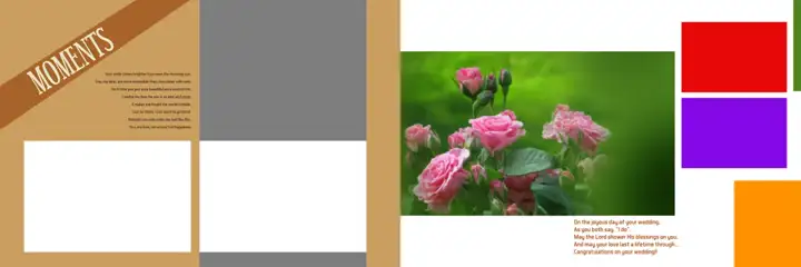 Elegant & Regal Wedding Album 12x36 PSD with Paisley Pattern