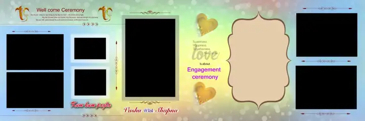 Engagement Wedding Album 12x36 PSD – Regal Mandala Art Design