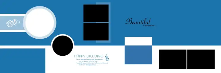 Floral & Dreamy Wedding Album 12x36 PSD with Silk Texture