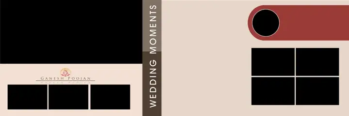 Floral & Floral Wedding Album 12x36 PSD with Rose Petals