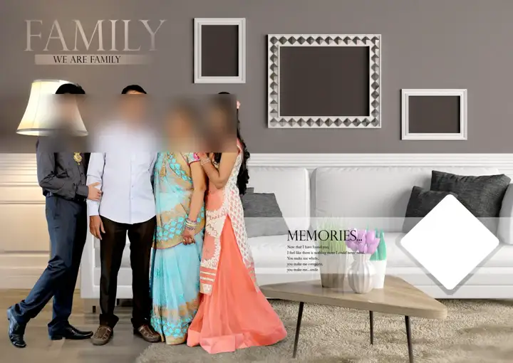Floral Mandala Art Indian Wedding Photo Album 17x24 PSD