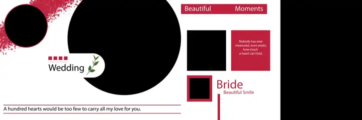 Free Bright Wedding Album 12x36 PSD – Watercolour Splash