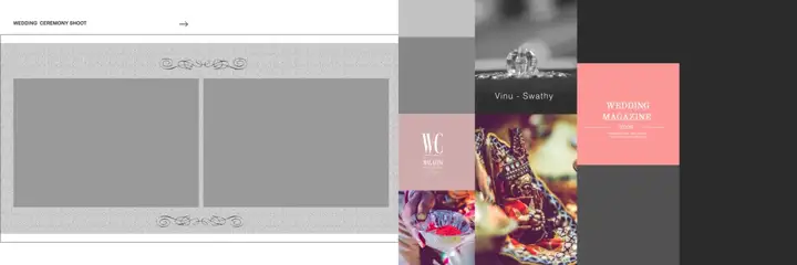 Free Floral Wedding Album 12x36 PSD – Silk Texture