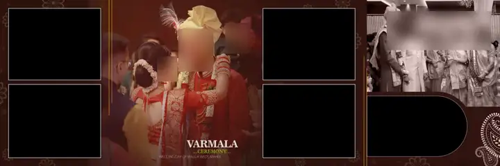 Free Graceful Indian Wedding Album 12x36 PSD – Silk Texture