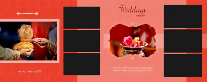 Free Grand Wedding Photo Album 12x30 PSD – Pastel Clouds