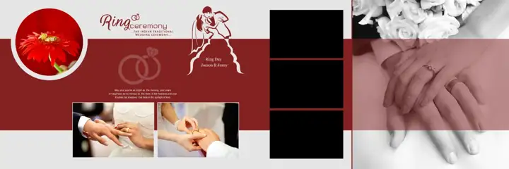 Free Luxury Wedding Album 12x36 PSD – Kolam Pattern