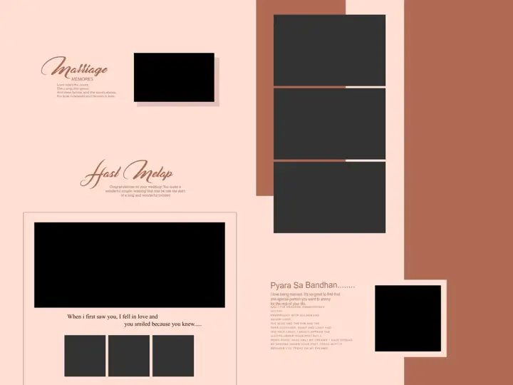 Free Luxury Wedding Photo Album 18x24 PSD – Bokeh Lights