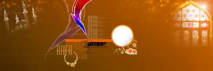 Free Modern Muslim Wedding Album 12x36 PSD – Brush Strokes