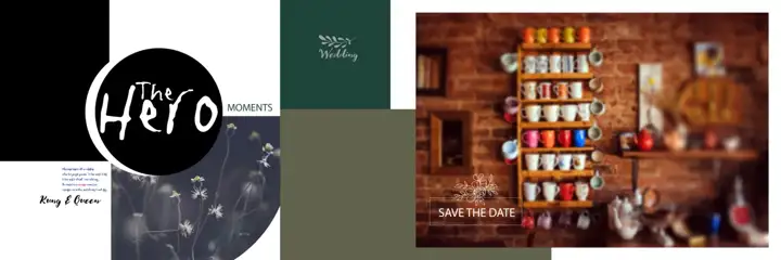 Free Premium Pre-Wedding Album Background PSD – Geometric Lines