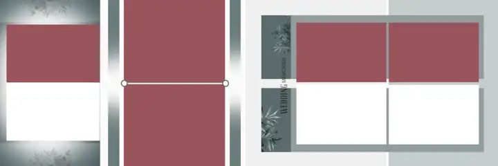 Free Premium Wedding Album 12x36 PSD – Vintage Frame